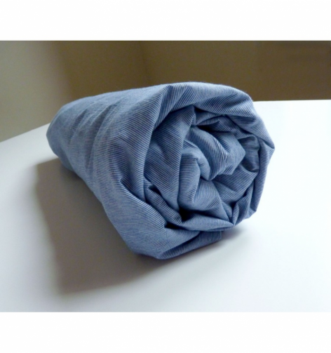 Drap housse en percale Weave stripe